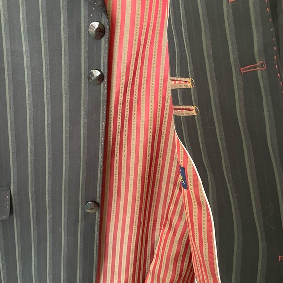 Valentino Red and Tan Striped Jacket - Picture 4 of 9